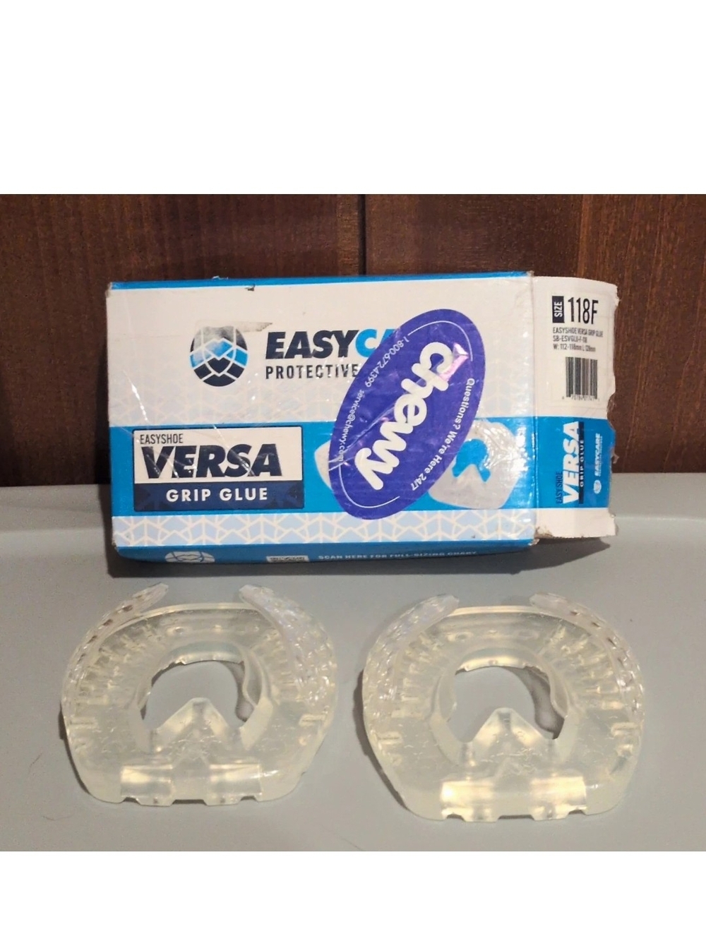 EasyCare EasyShoe Versa Grip Glue Horse Shoes Clear Plastic Size 118F